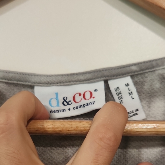 Gray Tie-Dye‎ T-Shirt Dress - Picture 4 of 5